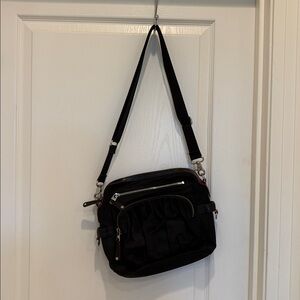 MZ Wallace slouchy Paige black nylon crossbody shoulder bag‎  from New York